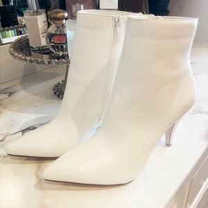 Carlos Santana White Booties